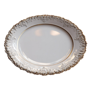 Ceramic Plate - Oval Shaped - Decritive