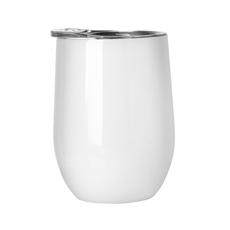 12 oz Wine Tumbler – White